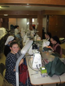 The sewing tables The sewing tables