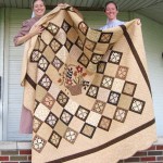 Tammy and Jaquie with Adam's Quilt