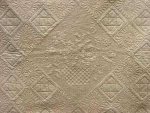 It's always nice to peek at the back of the quilt!